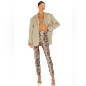 L LOVE SNAKE PRINT LEGGINGS IN BROWN SNAKE